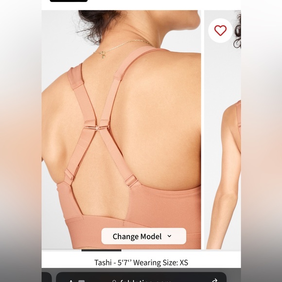 Fabletics all day everyday sports bra in Tuscany clay - Picture 3 of 7